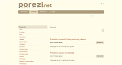 Desktop Screenshot of porezi.net